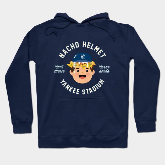 Yankees Helmet Nachos by Buck Tee Hoodie by Buck Tee